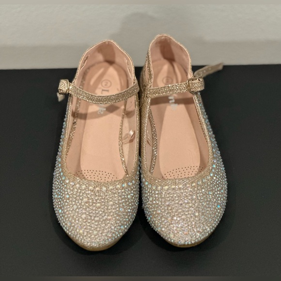 NWOT Link rhinestone dress flats 2Y from Nordstrom - Picture 4 of 6